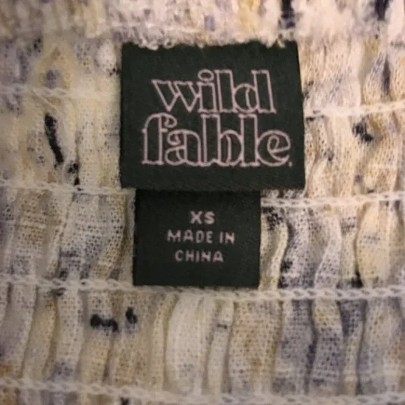 Shorts Linen Rayon Floral Smocked Waist Ruffled Hem Women’s💛🧡 - Picture 3 of 7